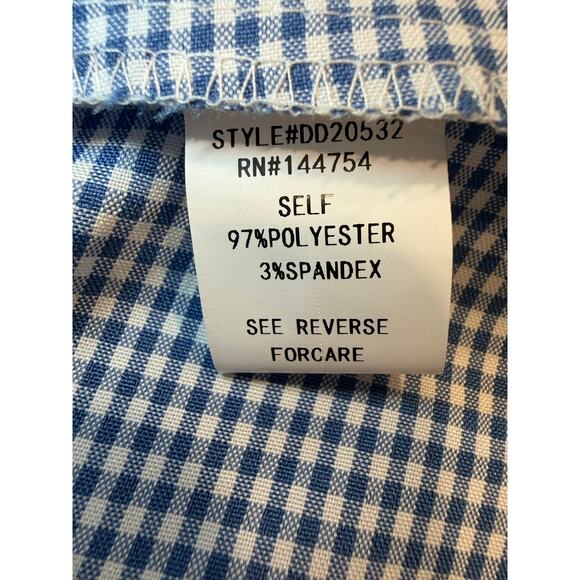 NWT Davi & Dani Colorblock Gingham Maxi Dress Tiered Sundress Medium - Picture 7 of 7